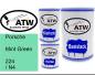 Preview: Porsche, Mint Green, 224 / N4: 500ml Lackdose + 500ml Klarlack + 250ml Härter - Set, von ATW Autoteile West.